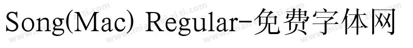 Song(Mac) Regular字体转换